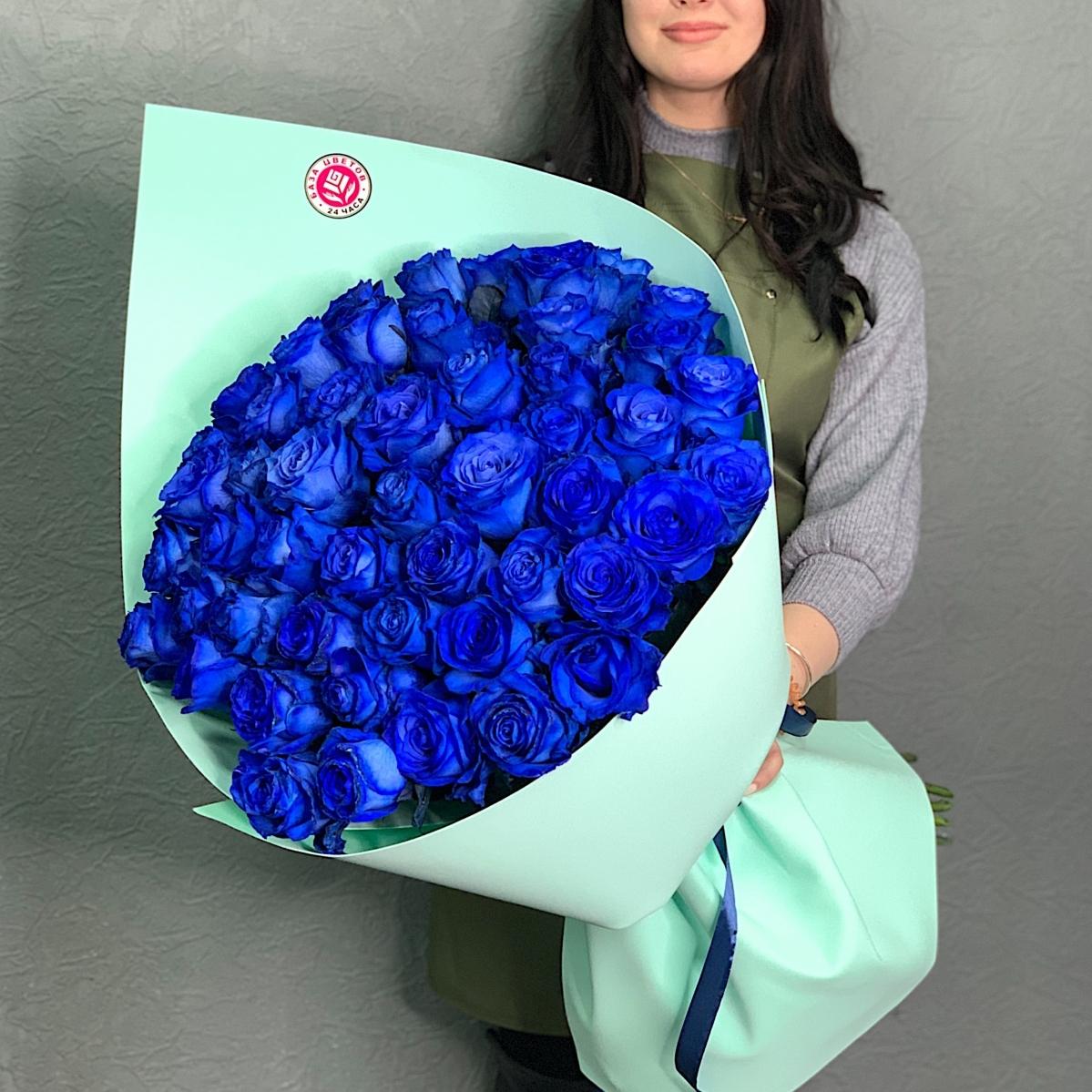 Синие розы премиум (Эквадор)