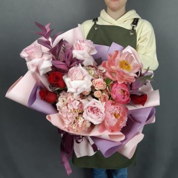 Букет-гигант с французскими розами для мамы