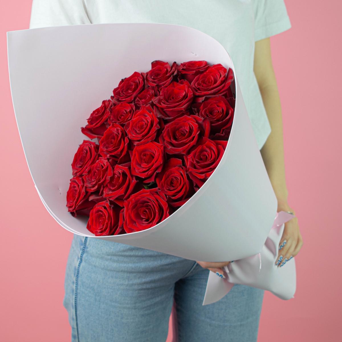 Розы премиум 40 см (Красные)