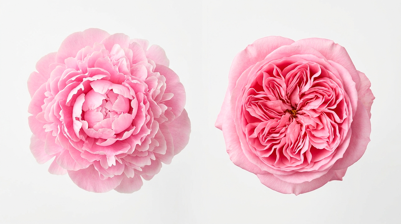 Отличие пиона от пионовидной розы