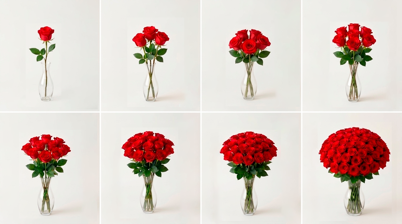 Значение количества цветов в букете — инфографика