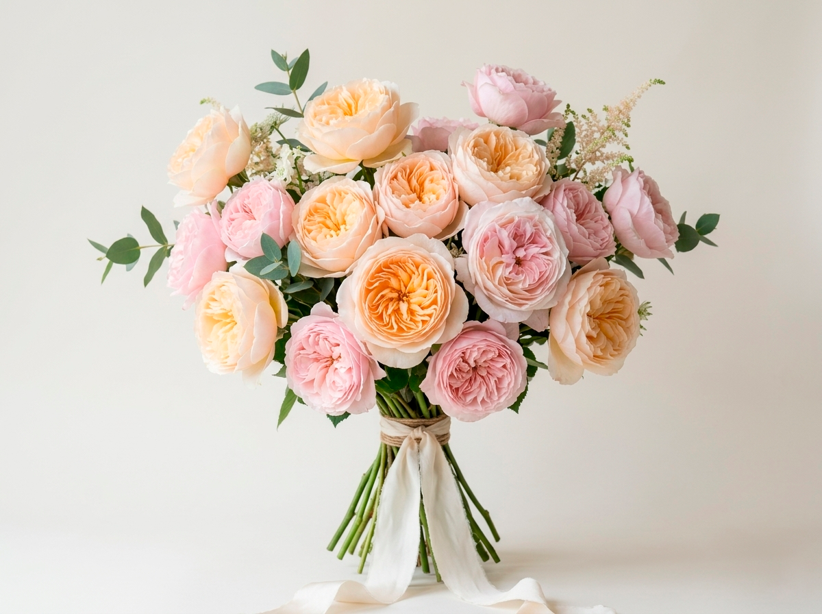 Пионовидные розы Дэвида Остина — Джульетта и Кэхала