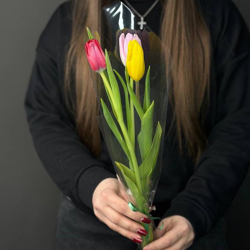 Букет 3 тюльпана