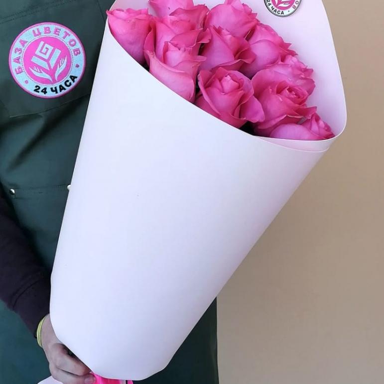 Букеты из розовых роз 70 см премиум (Эквадор)