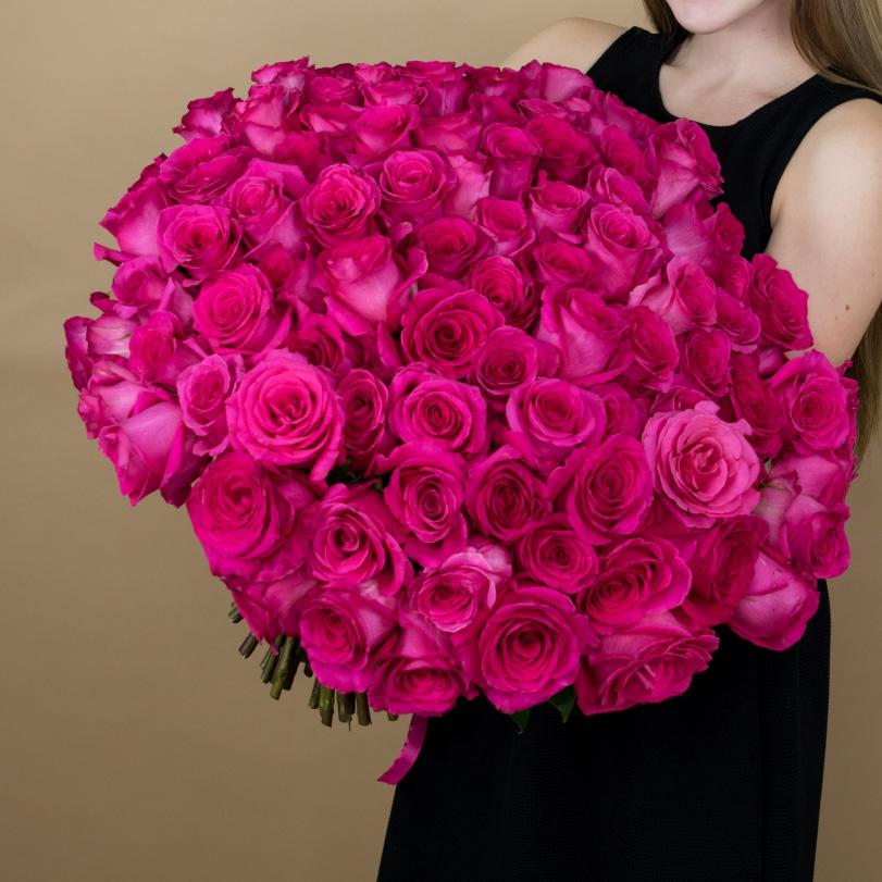 Букет из розовых роз 40 см (Эквадор)