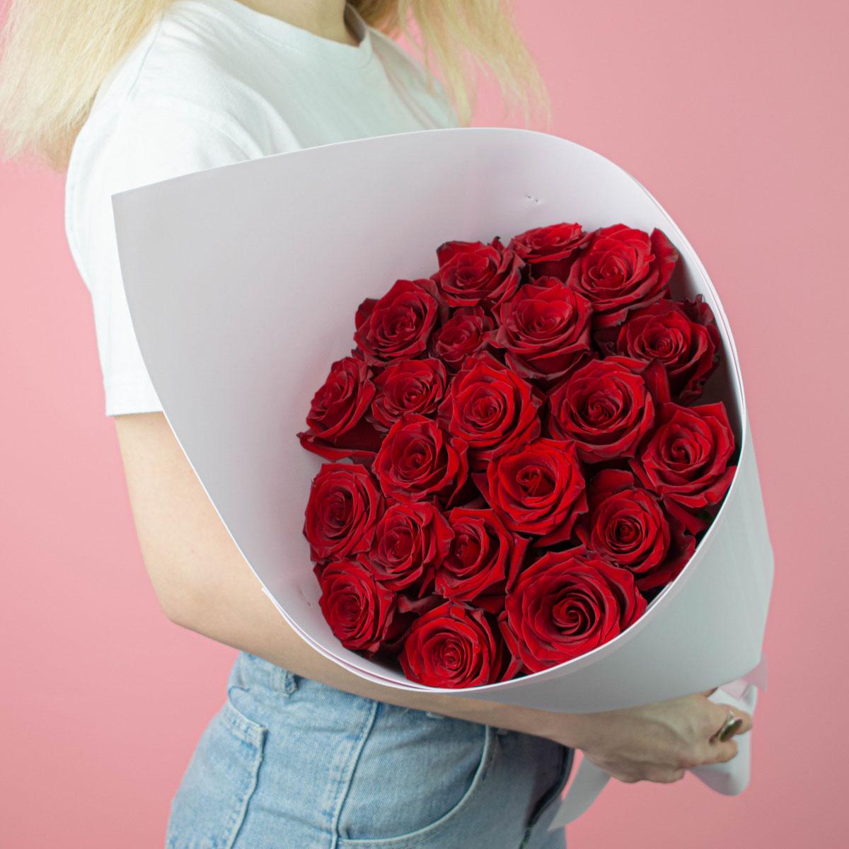 Розы премиум 40 см (Красные)