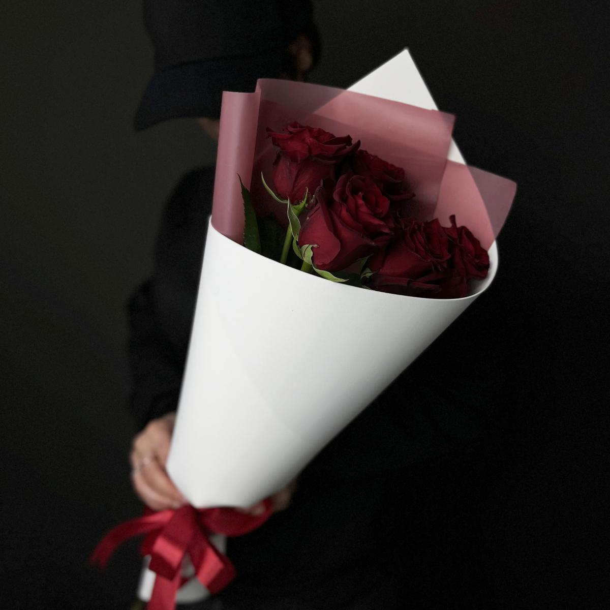 Розы Эквадор 50 см (Красные)