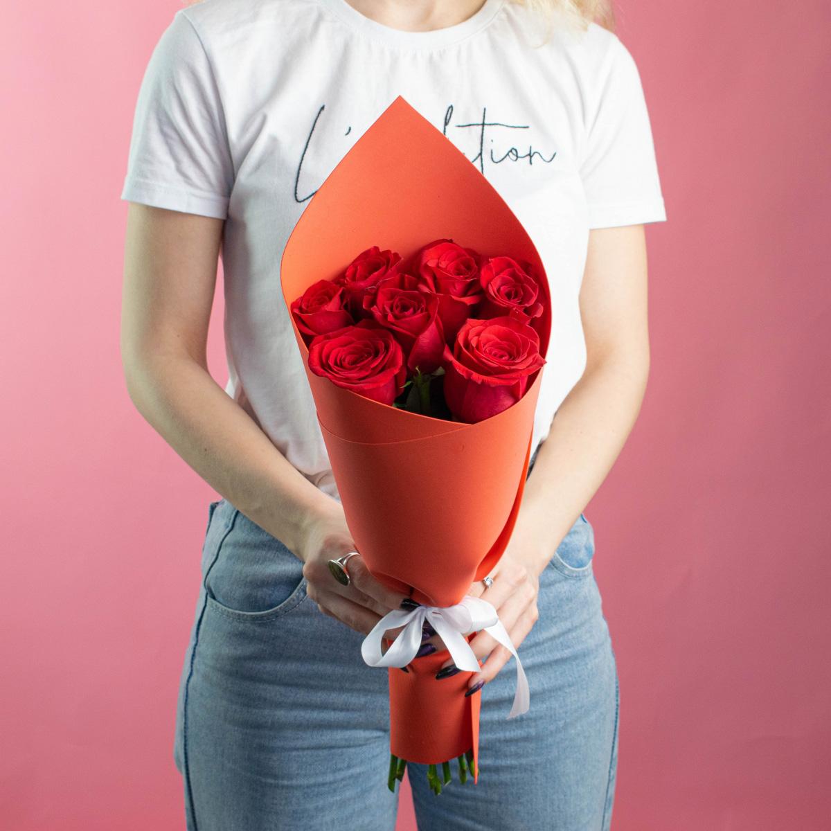 Розы Эквадор 50 см (Красные)