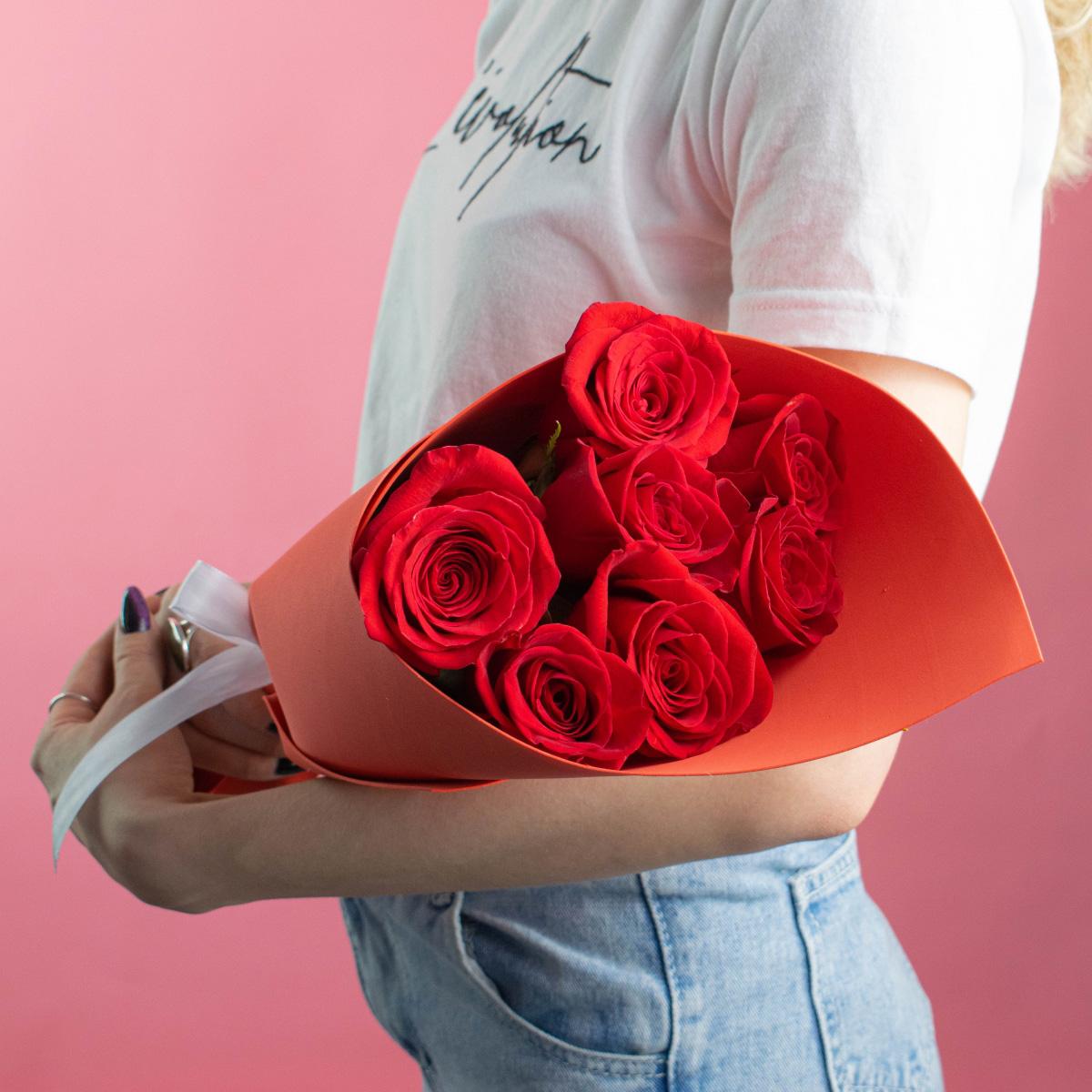 Розы Эквадор 50 см (Красные)