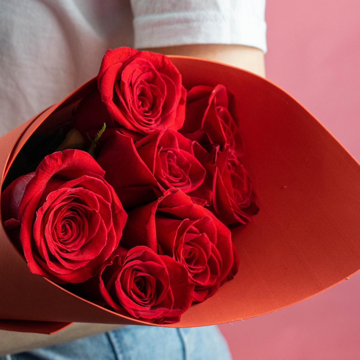 Розы Эквадор 50 см (Красные)