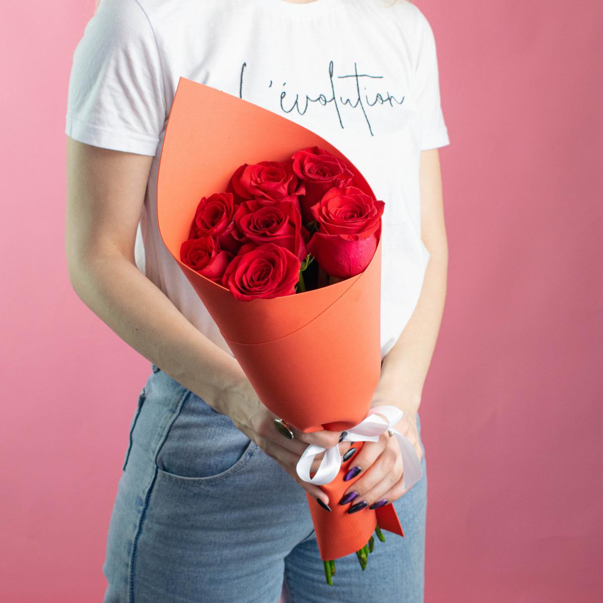 Розы Эквадор 50 см (Красные)