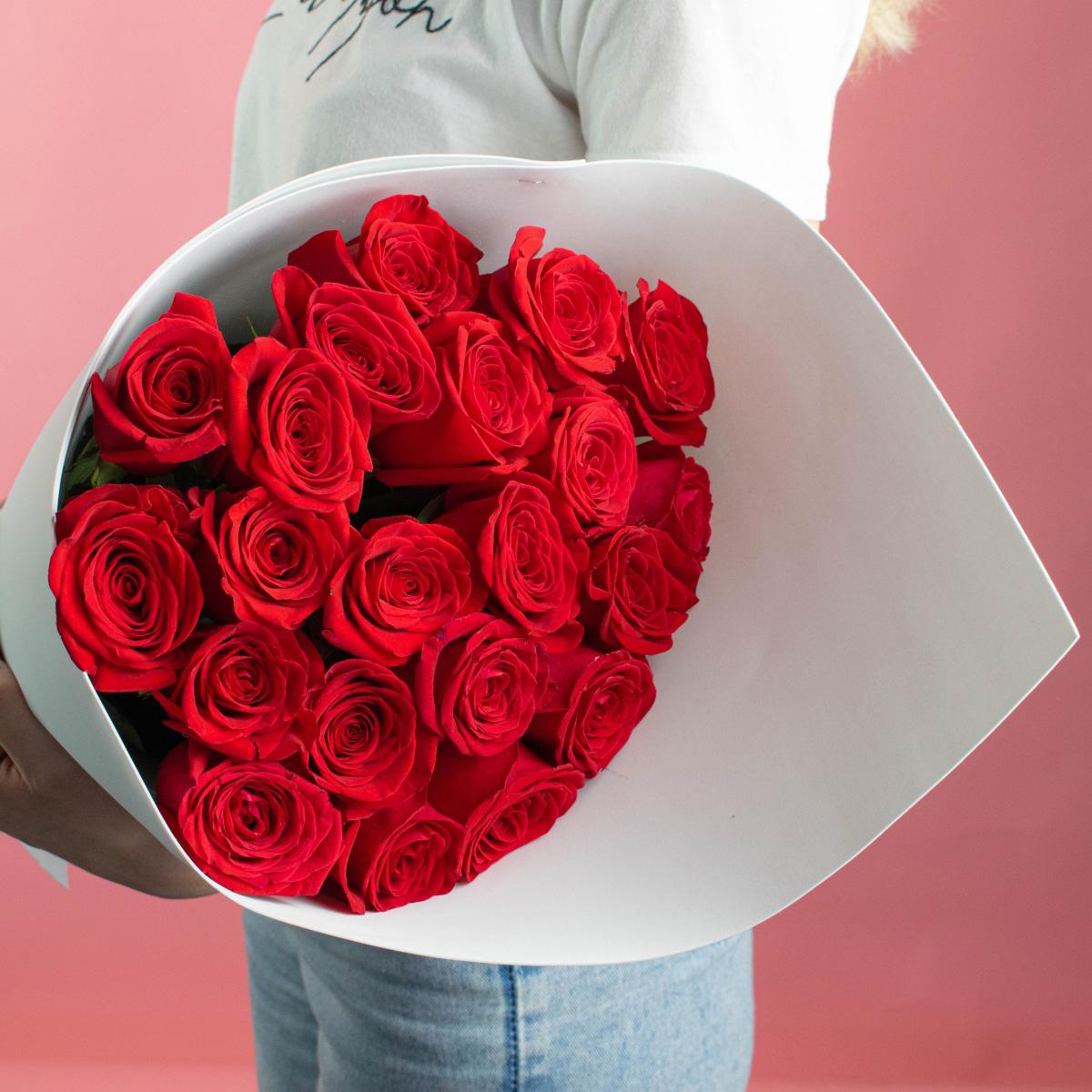 Розы Эквадор 50 см (Красные)