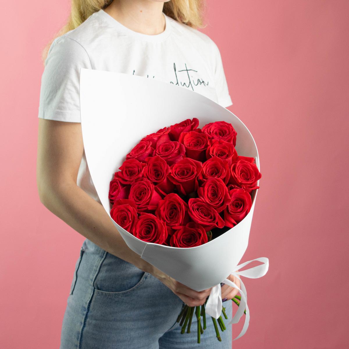 Розы Эквадор 50 см (Красные)