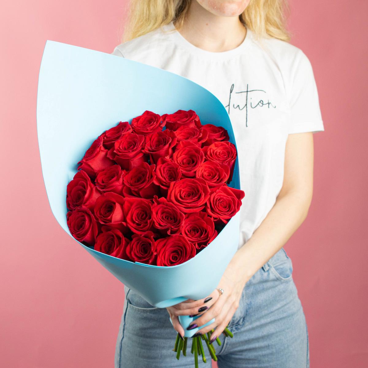 Розы Эквадор 50 см (Красные)