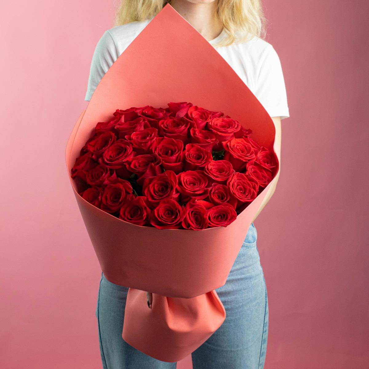 Розы Эквадор 50 см (Красные)