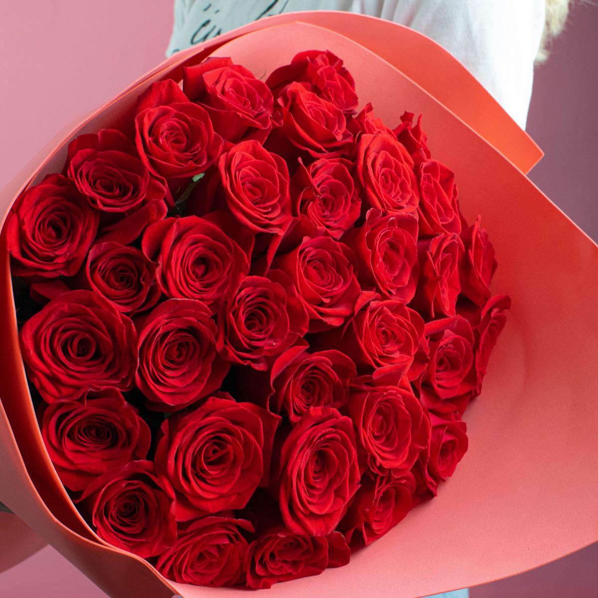 Розы Эквадор 50 см (Красные)