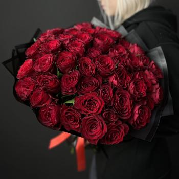 Розы Кения красные 51 шт