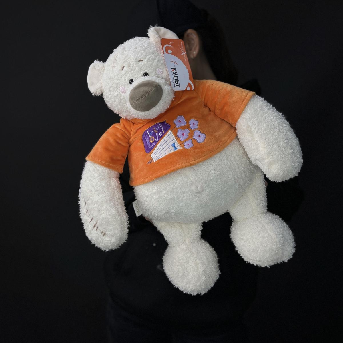 Мягкая игрушка Мишка Тато 37 см в футболке