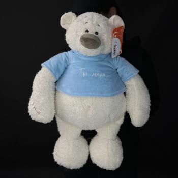 Мягкая игрушка Мишка Тато 37см светло-голубой