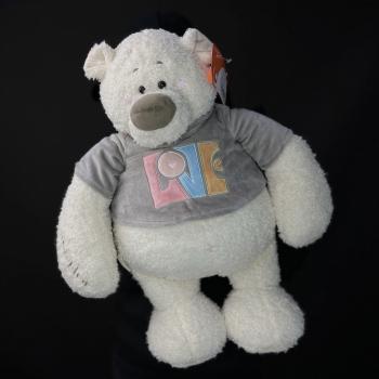 Мягкая игрушка Мишка Тато 37см серый