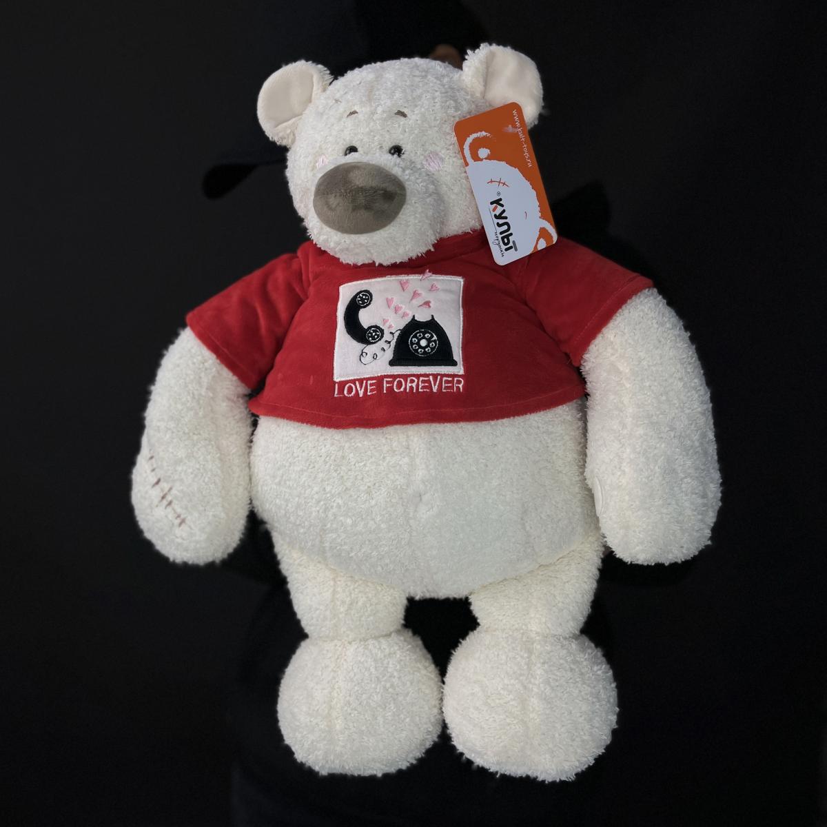 Мягкая игрушка Мишка Тато 37см алый