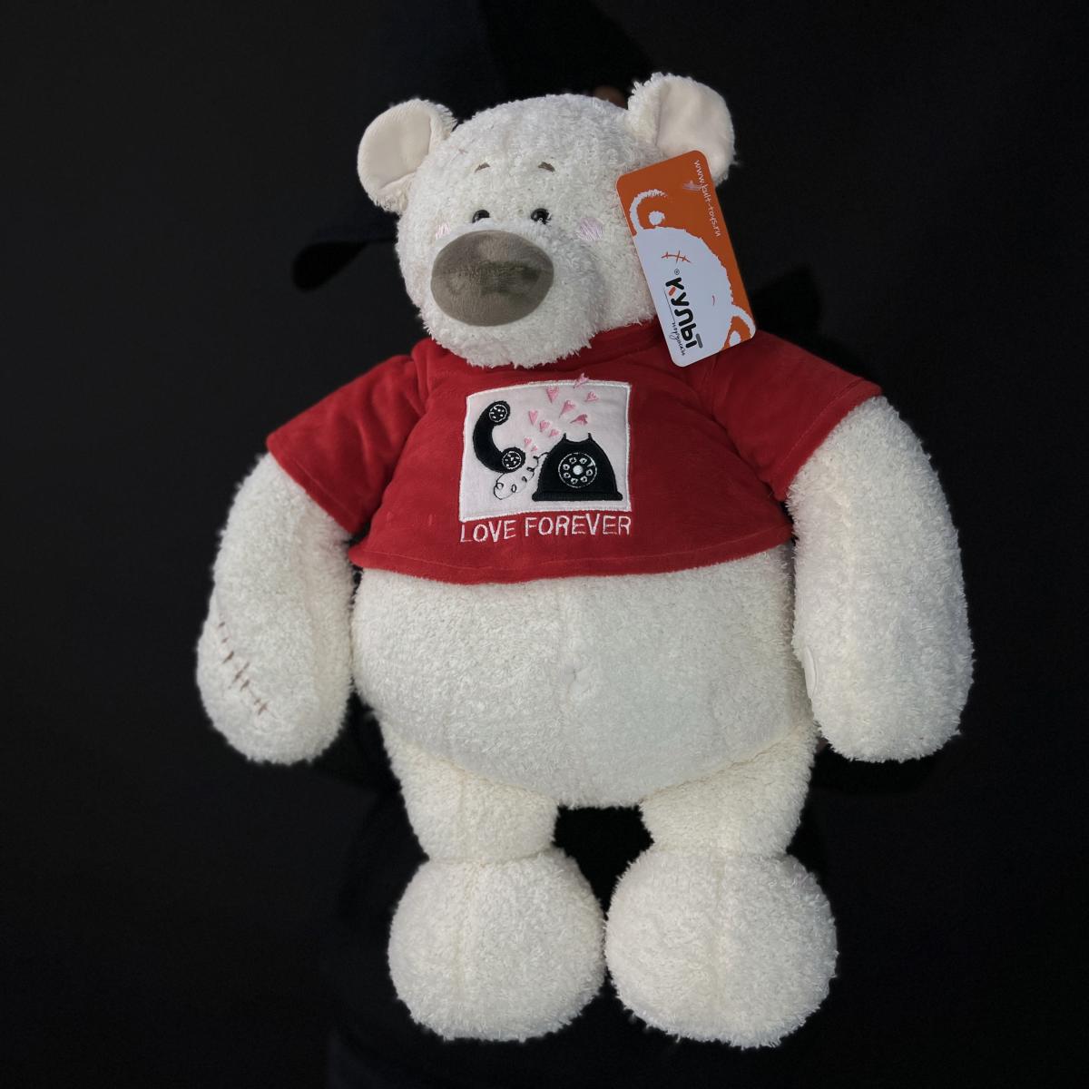 Мягкая игрушка Мишка Тато 37см алый