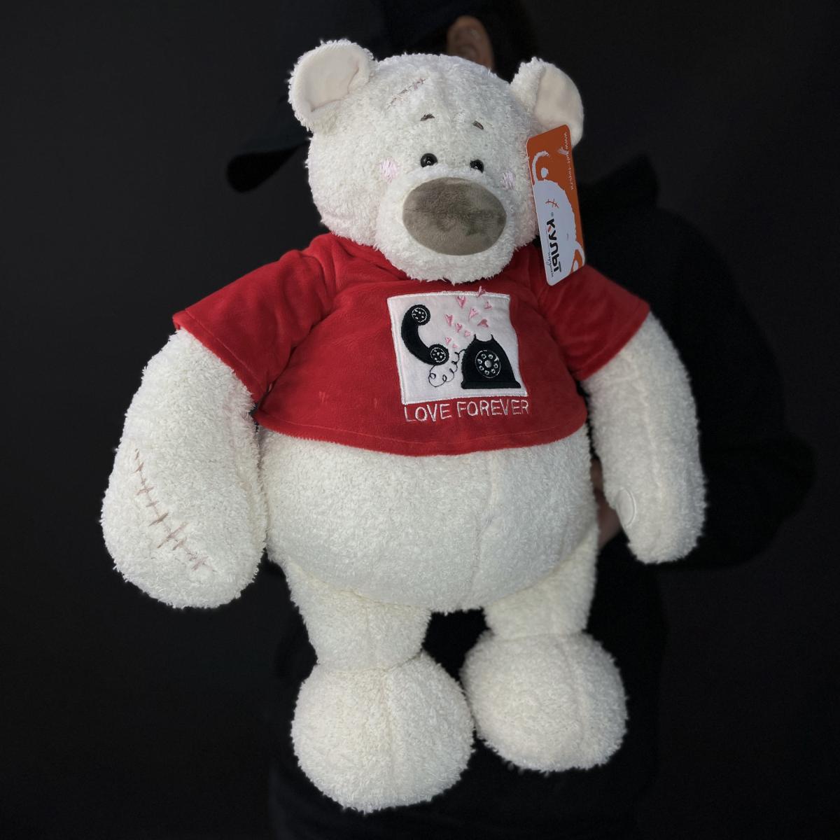 Мягкая игрушка Мишка Тато 37см алый