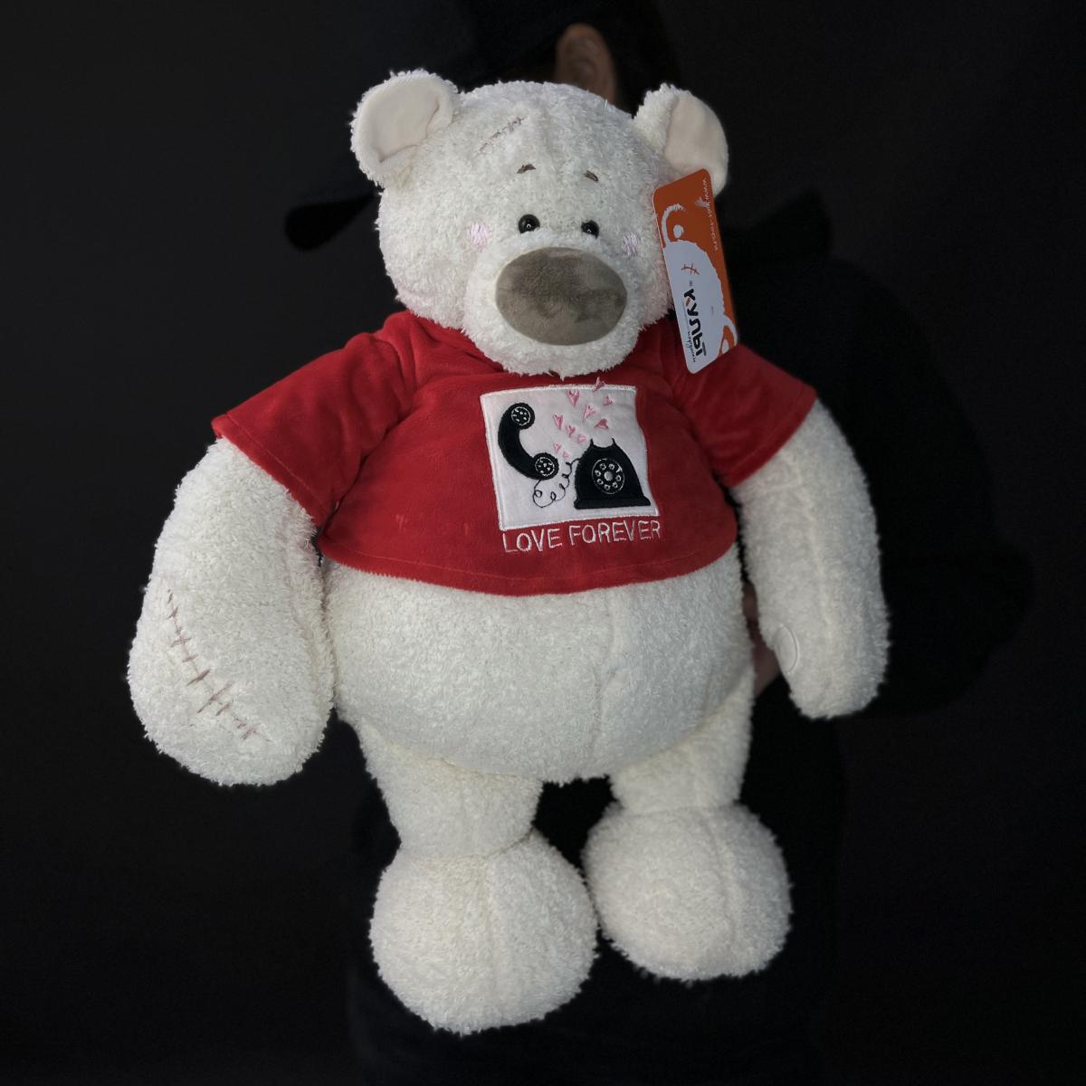 Мягкая игрушка Мишка Тато 37см алый