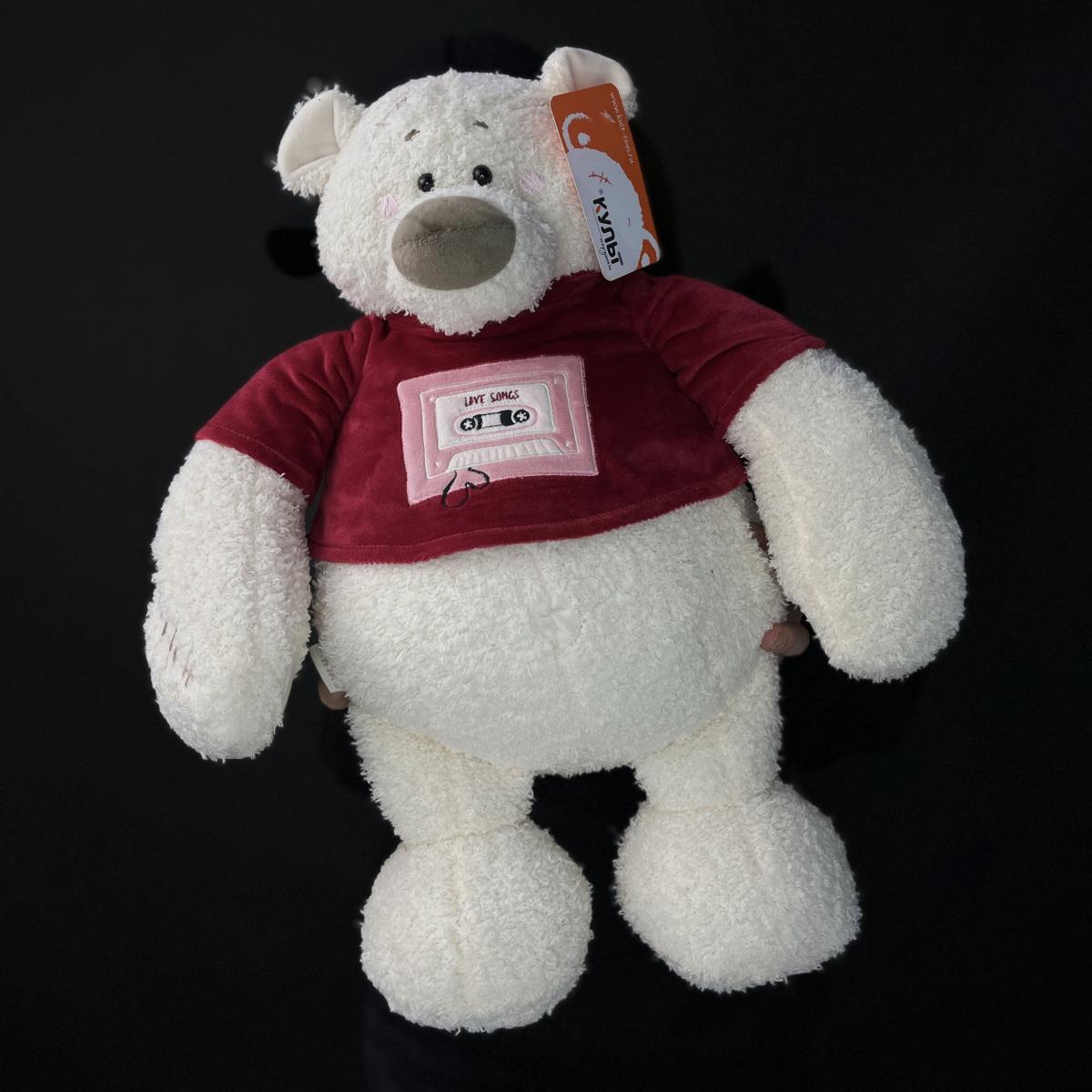 Мягкая игрушка Мишка Тато 37см бордовый