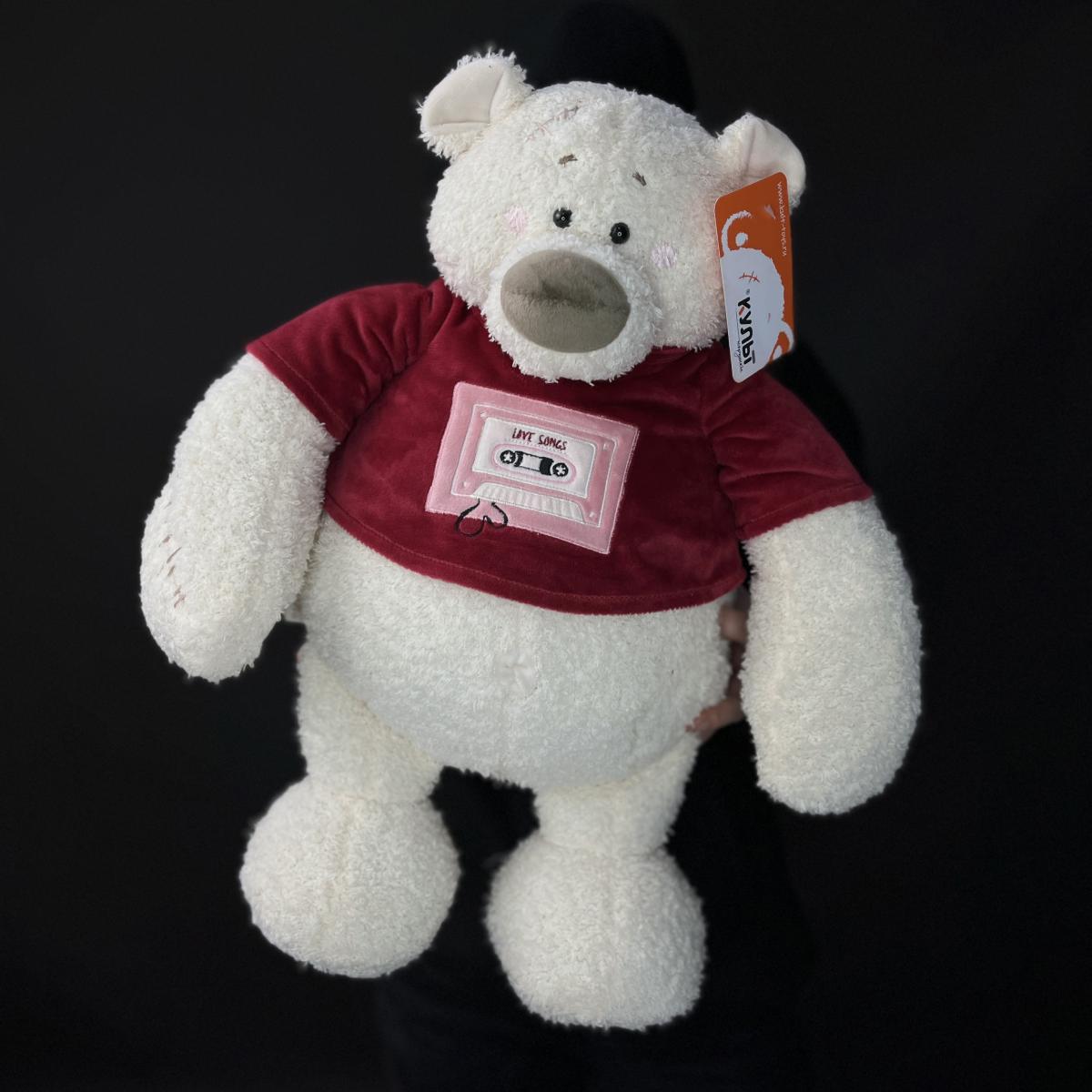 Мягкая игрушка Мишка Тато 37см бордовый