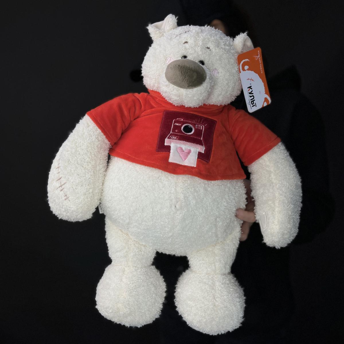 Мягкая игрушка Мишка Тато 37см красный