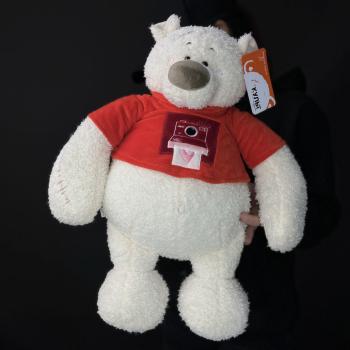 Мягкая игрушка Мишка Тато 37см красный