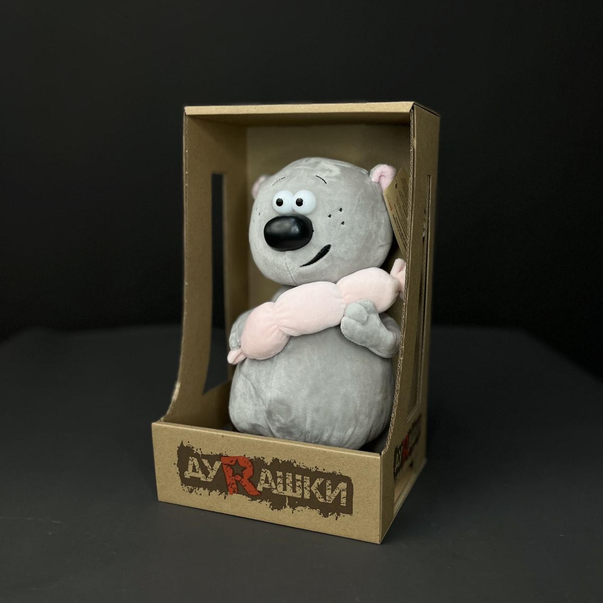 Мягкая игрушка Котофей и сосиска