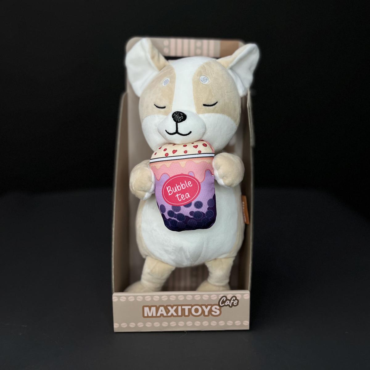 Мягкая игрушка Корги в коробке