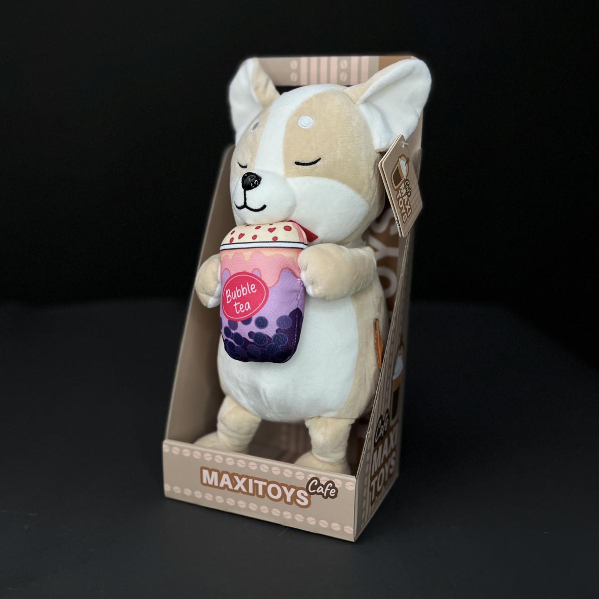 Мягкая игрушка Корги в коробке