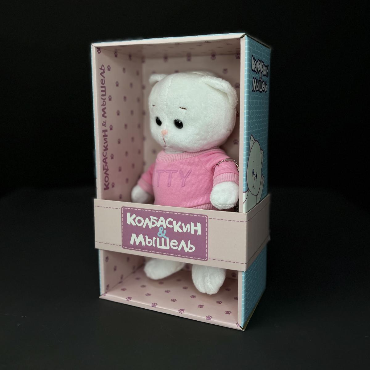 Мягкая игрушка Мышка в коробке