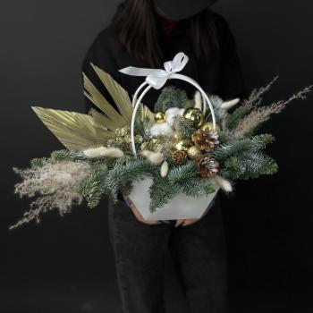 Сумочка с нобилисом и сухоцветами