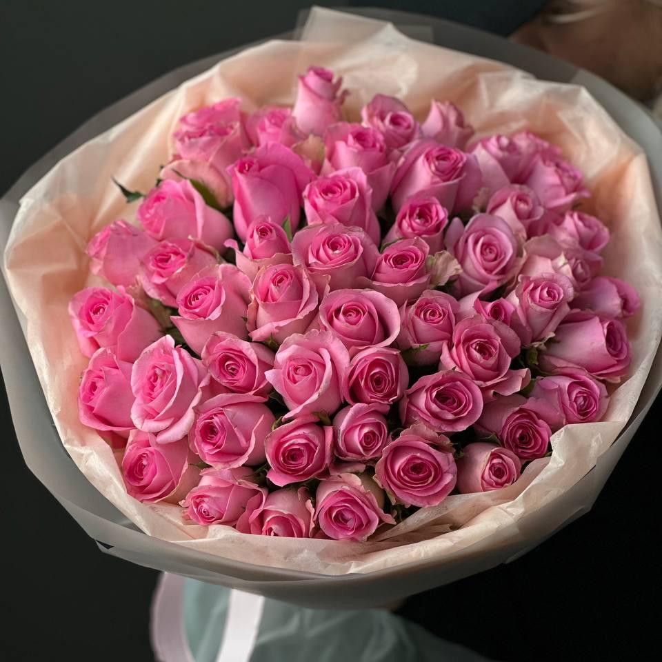 51 розовая роза