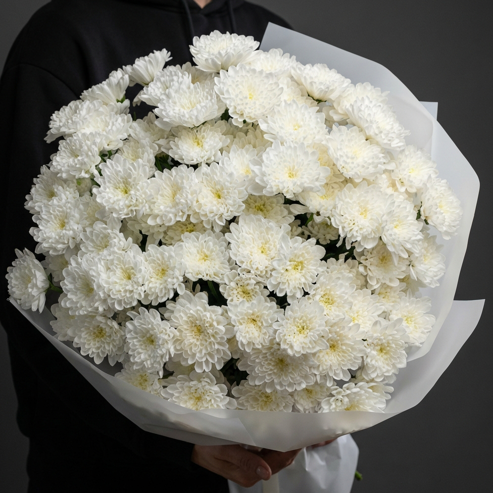 Букет из кустовых хризантем Балтика