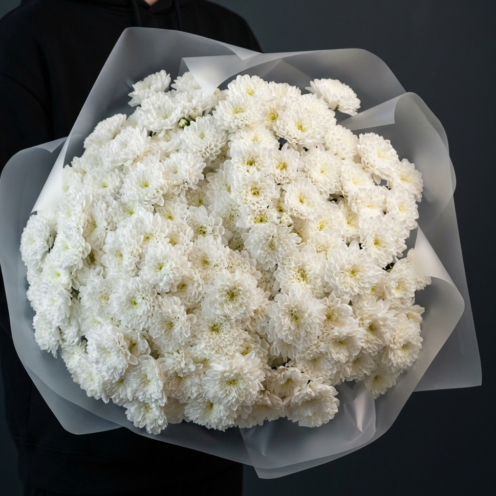 Букет из кустовых хризантем Балтика