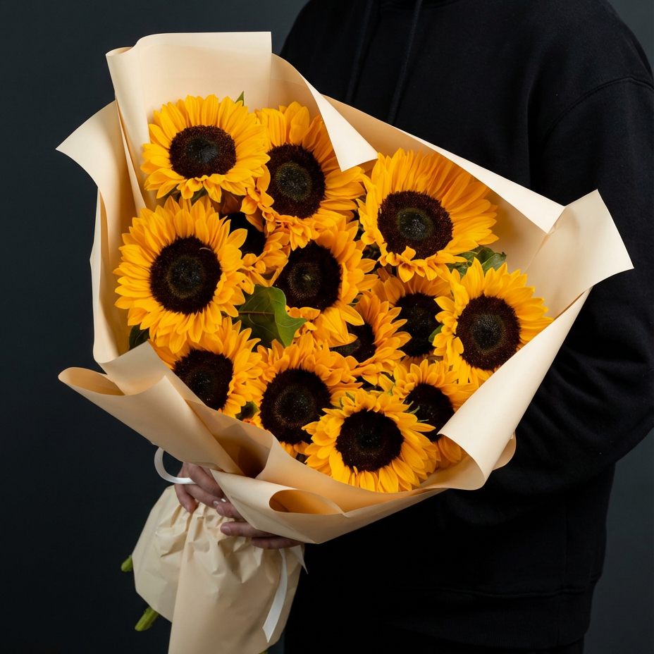 Букет из подсолнухов