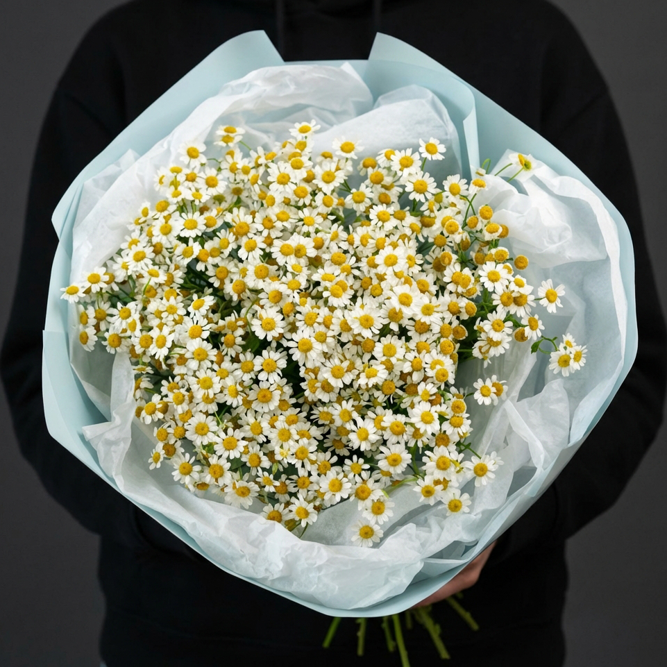 Букет с матрикариями