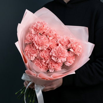 15 розовых диантусов